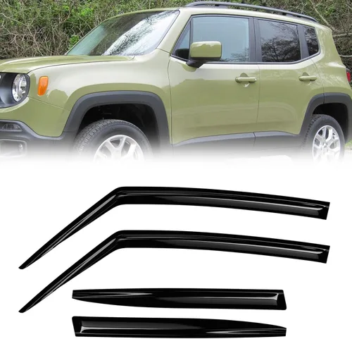 Miniatura 6 de Protectores de lluvia de ventana para Ford F150 SuperCab 2004-2014 2 piezas deflector de ventana para 09-14 F-150 con 2 puertas delanteras