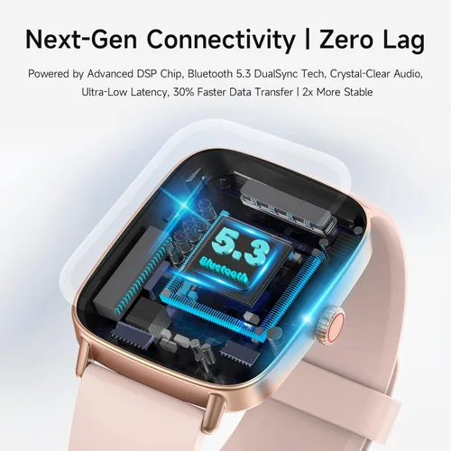 Miniatura 6 de Reloj inteligente para mujer, reloj inteligente HD de 1.85 pulgadas, compatible con iPhone/Samsung/Android (respuesta/hacer llamadas), más de 100