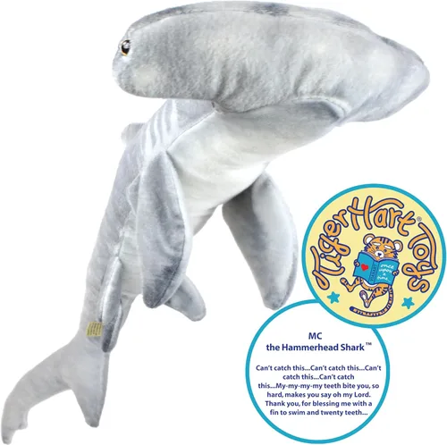 Miniatura 3 de TigerHart MC The Hammerhead Shark - Peluche de 31 pulgadas