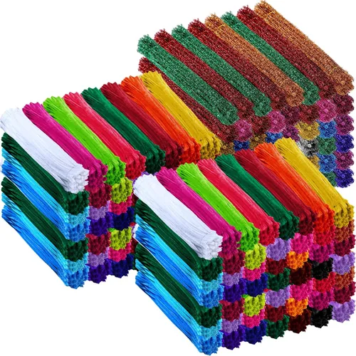 Leitee 2500 piezas de limpiadores de tuberías suministros para manualidades, kit de ojos Googly para manualidades creativas, 2000 tallos de
