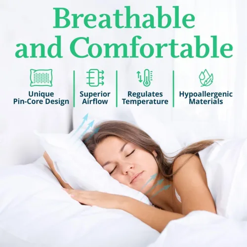Miniatura 7 de All Natural almohada de látex con cubierta de algodón orgánico