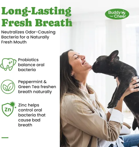 Miniatura 6 de Polvo de limpieza dental para perros, polvo dental para perros y refrescante de aliento para gatos, eliminador de placa para limpieza de dientes