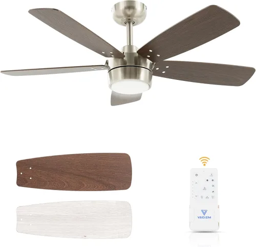 Miniatura 10 de Ventilador de techo de 36 pulgadas para habitación pequeña: Ventiladores de techo modernos con control remoto de luz - Motor CC silencioso