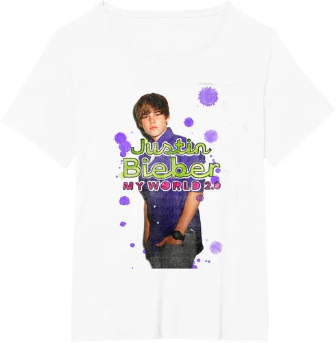 Miniatura 6 de Camiseta blanca oficial de Justin Bieber My World 2.0