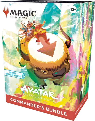 Magic: The Gathering | Avatar: La última maestra del aire Paquete del Comandante | Incluye 1 potenciador de coleccionista, 9 potenciadores de juego,