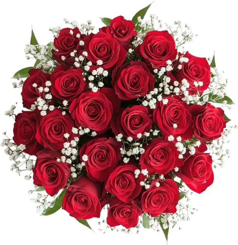 Miniatura 2 de GlobalRose Ramo de 36 rosas rojas, rosas de origen responsable, flores frescas, ramo fresco de flores seleccionadas a mano para graduación, Rojo