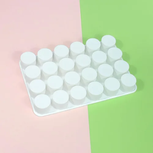 Miniatura 8 de Molde de silicona para tartas de 24 cavidades para hacer galletas, 3D, hecho a mano, reutilización de cocina, herramientas para hornear, mousse