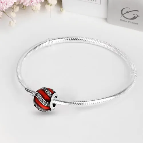Miniatura 4 de Abalorios de plata de ley 925 para pulseras Pandora, regalos de joyería para mujer y niña.