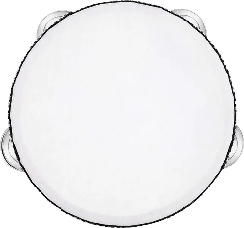 Miniatura 3 de Musfunny - Tambor de mano de 6 pulgadas, de abedul y metal, para percusión, juguete musical educativo, instrumento para KTV, fiesta, juegos de niños