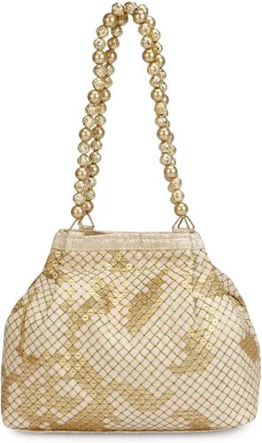 Miniatura 3 de Bolso Potli de seda bordado de diseño étnico indio con perlas de Batwa