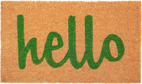 Miniatura 6 de Calloway Mills Script Hello Felpudo (negro/natural, 24 x 48 pulgadas)