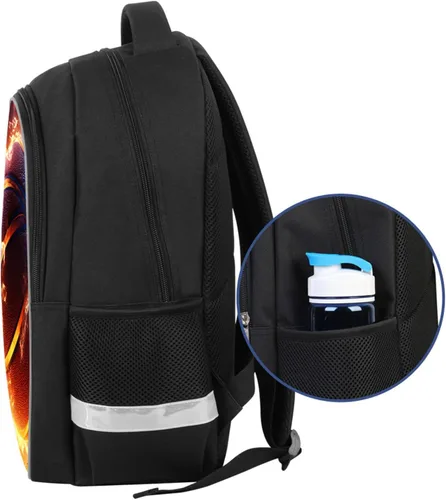 Miniatura 10 de Mochila para niños con patrón múltiple en la escuela primaria, A3-librero-baloncesto, Grande, Mochilas Daypack