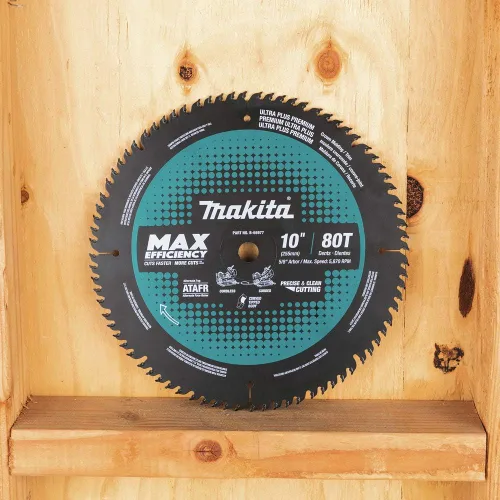 Miniatura 6 de Makita B-66977 Hoja de sierra ingletadora de máxima eficiencia con punta de carburo 80T de 10