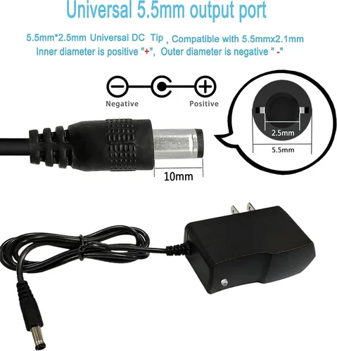 Miniatura 2 de Adaptador de fuente de alimentación de 12.6V 1A 100-240 AC a DC 12V 12.6V 1000mA transformador de fuente de alimentación de CA/CC con 8 puntas
