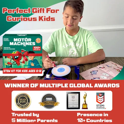 Miniatura 6 de Butterfly EduFields Más de 100 juguetes STEM para edades 8-13 niños y niñas Kit de proyectos STEM para niños de 6, 7, 8, 9, 10, 12 años Máquinas