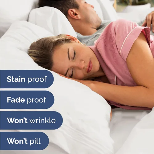 Miniatura 5 de Juego de sábanas tamaño King de 4 piezas - Juego de sábanas cómodas, transpirables y refrescantes - Ropa de cama de lujo para hotel para mujeres, 02
