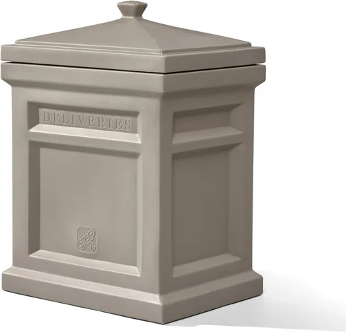 Miniatura 7 de Caja de entrega de paquetes Express de Step2, resistente a la intemperie, almacenamiento grande para exteriores, hecha de plástico duradero, sin