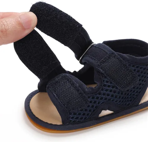 Miniatura 4 de RVROVIC Sandalias de primera calidad para bebés, niños y niñas, suela de goma antideslizante suave, zapatos de verano al aire libre para niños