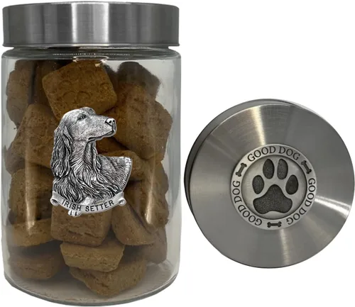 Miniatura 11 de Heritage Pewter Basset Hound Good Dog Treat Jar – Tarro de golosinas de 34 onzas con tapa hermética a rosca Regalo para propietarios de Basset