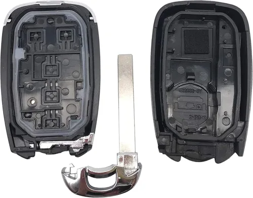 Miniatura 2 de Funda para llavero con batería, Alliskeys Funda de reemplazo para llave inteligente de 5 botones para Chevrolet Equinox Traverse Blazer Chevy SUV