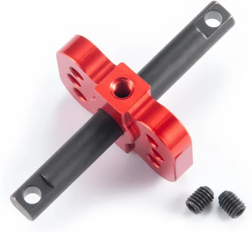 Carrete diferencial de aluminio para casillero diferencial, soportes de caja para escala 1/10 Tra-xxas Slash 2WD Rustler Stampede VXL Bandit Car Rojo