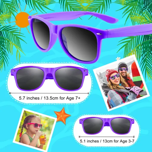 Miniatura 36 de Morcheiong Paquete de 12 lentes de sol de fiesta a granel para cumpleaños, fiesta de verano, bolsas de regalo, regalos