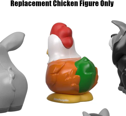 Miniatura 4 de Pieza de repuesto para el juego Fisher-Price Little People Farm Animal Friends - GFL21 ~ Figura de pollo de repuesto