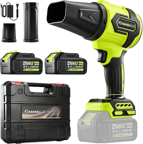 Miniatura 12 de Sakerplus Limpiador de polvo portátil, soplador de hojas inalámbrico, soplador de mano, sopladores de mano para el cuidado del césped, limpieza