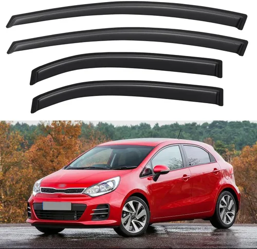 Miniatura 178 de YQAUTEC Viseras de Ventana Protectores de Lluvia para Honda Civic 2022 2023 2024 2025 2026, Deflectores de Viento de Ventilación de Ventana Fuera