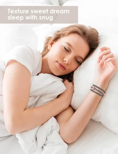 Miniatura 5 de TOYOUTHS - Pulsera floral compatible con Apple Watch de 1.65/1.61/1.57/1.49 pulgadas para mujer, correa de nylon elástica y trenzada con cuentas