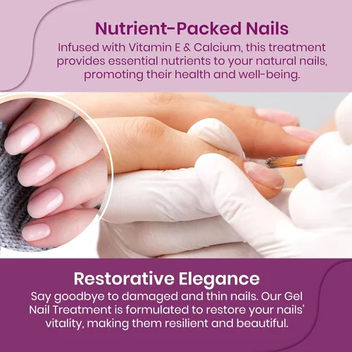 Miniatura 7 de Mia Secret Tratamiento de uñas en gel con vitamina E y calcio, 0.5 fl oz - Gel reparador y fortalecimiento para uñas (Mochi)