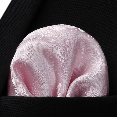 Miniatura 34 de Corbatas florales tejidas clásicas para hombre, corbata cuadrada de bolsillo, corbatas formales para hombres, boda con pañuelo