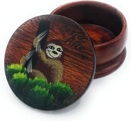 Miniatura 22 de Joyero de madera - Decoración pintada a mano - Juego de 1 joyero auténtico de la selva tropical costarricense - Artesanal - Estuche