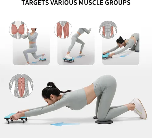 Miniatura 2 de PROIRON Rodillo abdominal con rodilleras para entrenamiento abdominal, rueda multifuncional para entrenamiento abdominal, rodillo abdominal