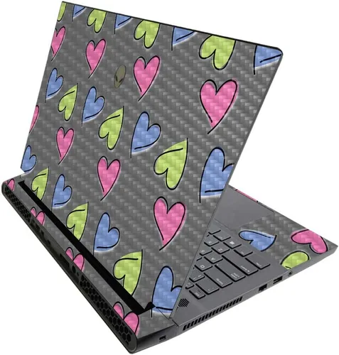 Miniatura 228 de MightySkins - Skin brillante con purpurina para Alienware M17 R3 (2020) y M17 R4 (2021) - Diversión de los años 90 Acabado duradero con purpurina