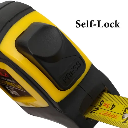 Miniatura 2 de Cinta métrica de bloqueo automático, cinta métrica retráctil de doble cara de 16 pies (16.4 ft), escala métrica / pulgadas, precisión MID, para 5 m.