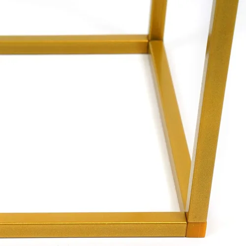 Miniatura 5 de 10 piezas de mesa de metal para mesas de boda, plantas, jarrón dorado alto, columna geométrica de flores para decoración de bodas, fiestas, eventos