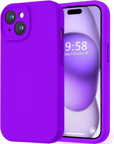Miniatura 279 de LOVE 3000 Compatible con Funda para iPhone 15, [Cámara de Cobertura Completa de Silicona Suave] [Protección contra Caídas de 8 pies], Forro de Negro