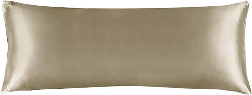 Miniatura 36 de Bedelite Funda de almohada de satén para el cuerpo, súper suave y refrescante, para el cabello y la piel, transpirable, sedosa y larga, 20 x 54 Rosa