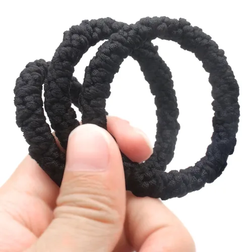Miniatura 3 de Fashion & Lifestyle 20 ligas grandes para el cabello, caballo, para cabello grueso, bandas elásticas para el cabello, cuerdas tejidas para mujeres