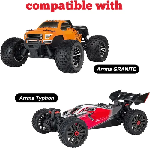 Miniatura 2 de Hobbypark Bujes traseros de aluminio para Arrma 1/10 Granite 4X4, Typhon, Big Rock, Senton, Reemplazo de AR330467, piezas opcionales (azul marino)