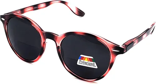 Miniatura 3 de BillieJoe Lentes de sol bifocales polarizados, lentes de lectura para hombres y mujeres, redondos, ovalados, círculos, rosa, vintage, clásico