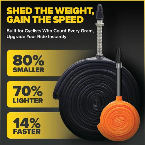 Miniatura 3 de Ultraverse Cámaras interiores para bicicleta de carretera de TPU 700 x 18-32 con válvulas Presta de 45mm, 65mm, 85mm, tubos ultra ligeros