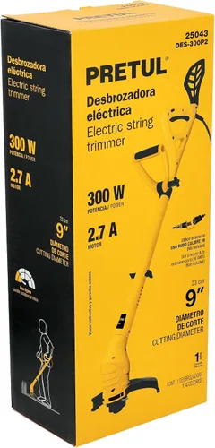 Miniatura 4 de Desbrozadora eléctrica, 300 W, 9 'corte de mango'D', Pretul