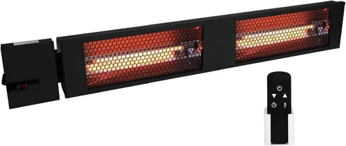 Miniatura 10 de KING RK2015-RMT-BLK Calentador radiante infrarrojo eléctrico para interiores y exteriores con control remoto, 24 pulgadas, 1500 W / 208 V