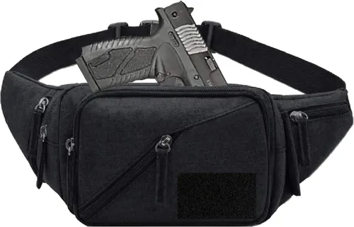 Miniatura 4 de Funda de transporte oculto para pistola en la cintura, bolsa táctica de transporte oculto para pistola, riñonera con funda para pistola de mano