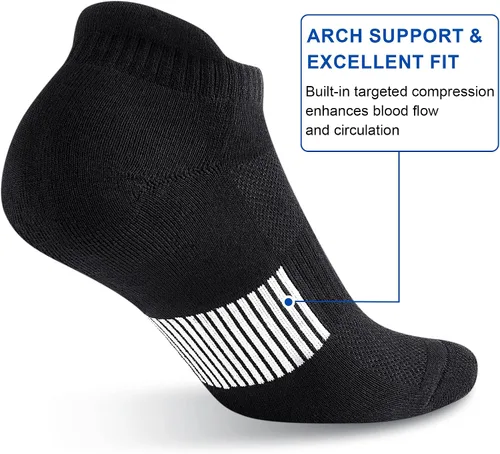 Miniatura 4 de Calcetines tobilleros para mujer, atléticos, para correr, cómodos, acolchados, 356 pares