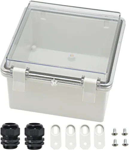Miniatura 8 de Zulkit Caja de conexiones ABS de plástico a prueba de polvo e impermeable IP65 Cajas eléctricas universales con carcasa de proyecto para exteriores
