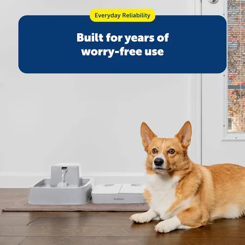 Miniatura 7 de PetSafe Analog 2 Comedero Programable para 2 Comidas para Mascotas, Comedero Automático para Perros y Gatos - Dispensador de Comida Seca