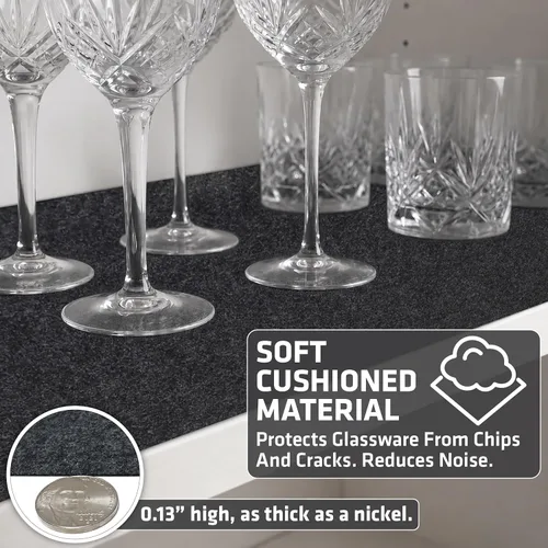 Miniatura 4 de Drymate Forro Premium de Lujo para Estantes y Cajones, Tela Acolchada Gruesa, No Adhesivo, Absorbente, Impermeable, Antideslizante, Forros